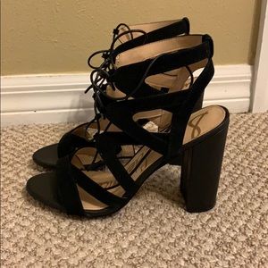 Sam Edelman yardely lace up block heels